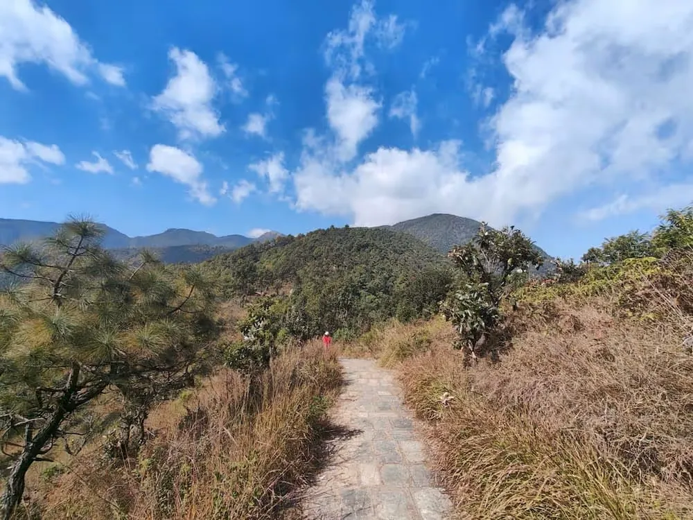 Path towards the summit of ChampaDevi