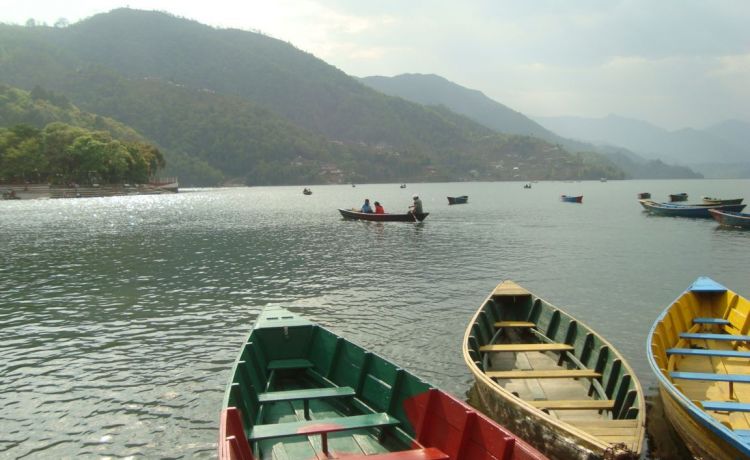 Boating at Phewa Lake