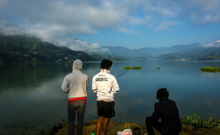 Fishing at Phewa Lake