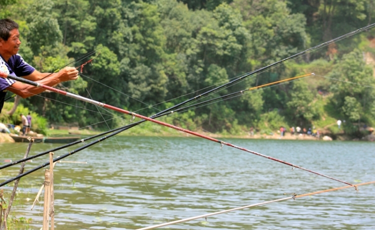 Fishing in Nepal