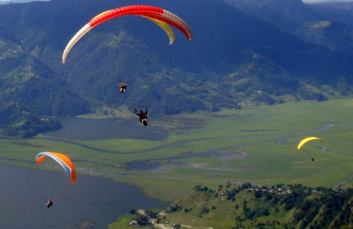 Paragliding in Nepal