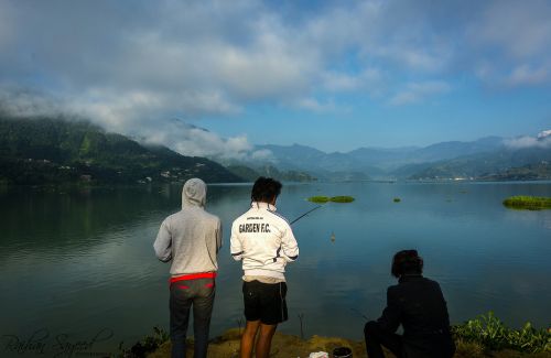 Fishing at Phewa Lake